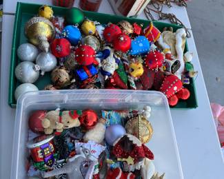 Christmas ornaments vintage. From $.50-$1