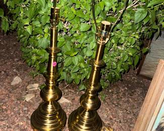 Pair of Stiffel lamps. Marked 