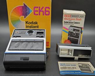 (2) Vintage Kodak Instant Cameras in Factory Boxes