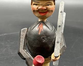 Vintage Anri Articulated Carved Bottle Stopper