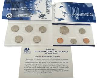 1999 US Mint Uncirculated Coin Set 