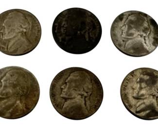 10 Jefferson Nickels 