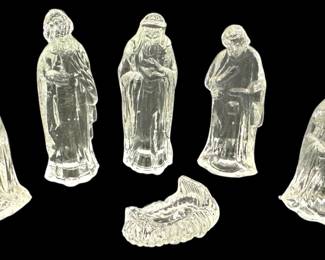 Glass Nativity Scene 