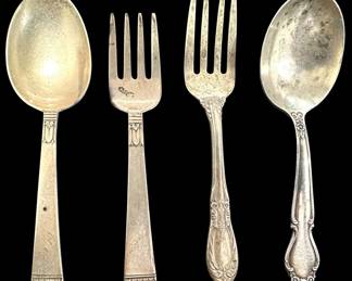 Small Sterling Silver Forks Spoons 