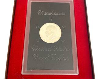 1972 Eisenhower Dollar Coin 