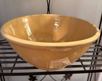 Large yellowware mixing bowl