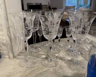 Vintage Morgantown "Mayfair" water goblets