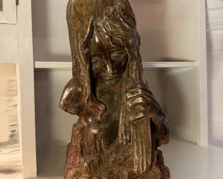 Sculpture - Woman w/Cello - Attila Bayshore Art