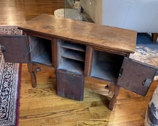 Miniature antique walnut sideboard - from Jean Liseter Du Pont (Austin) estate