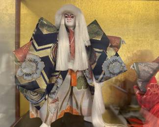 Japanese dolls in case
