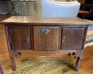 Miniature antique walnut sideboard - from Jean Liseter Du Pont (Austin) estate