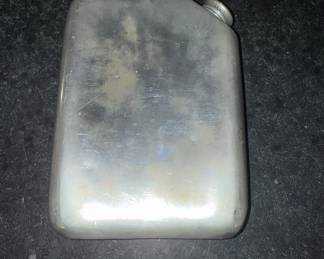 Large vintage silver-plated flask - JE Caldwell
