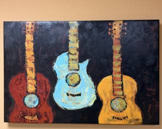 Guitar canvas print