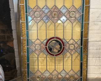 Vintage stained glass window
