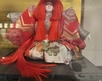 Japanese dolls in case