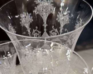 Vintage Morgantown "Mayfair" water goblets