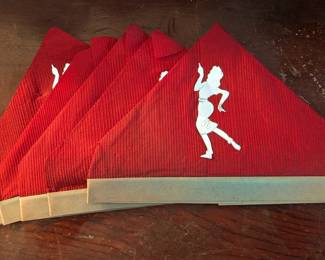 Circa 1930s crepe paper party hats, New Year's Eve!