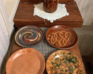 Wood writing desk, Greenfield Village plates
