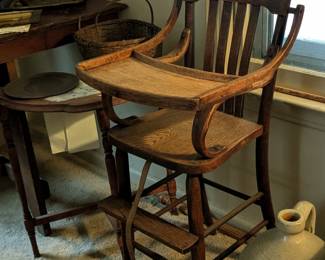 Wooden high chair