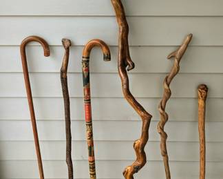 Hand carved canes
