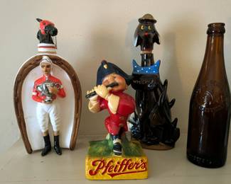 Made in Japan, Scotch and whiskey decanters, beer advertising /bottle