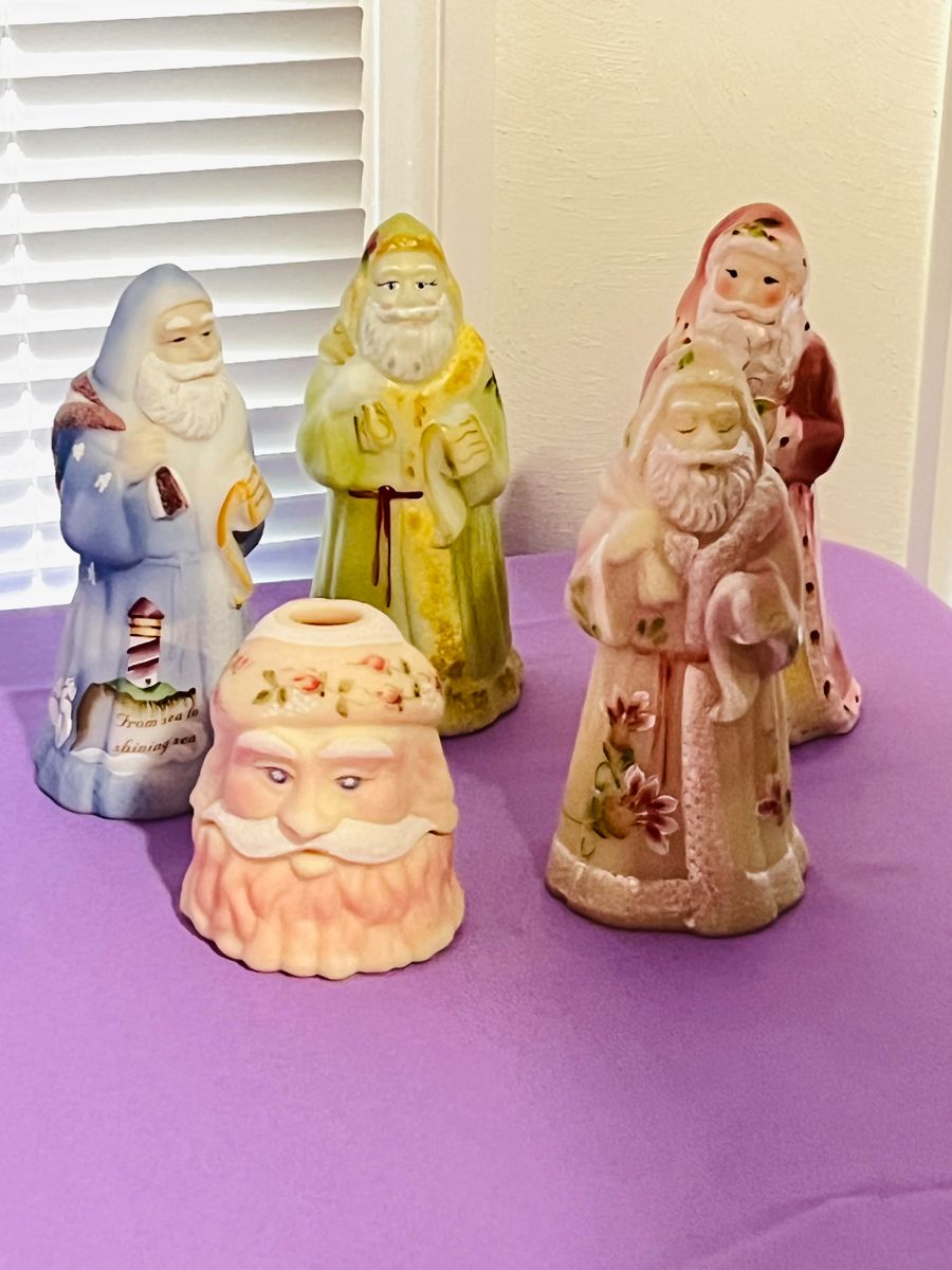 Rare Fenton Santa Clauses