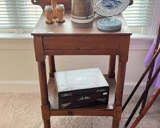 Side Table W/ Misc Items