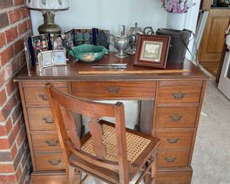 Beautiful Vintage Desk & Misc Items