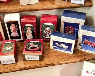 A selection of Hallmark Keepsake Ornaments