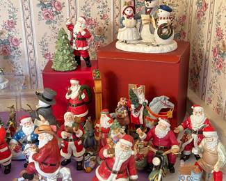 A Selection of Lenox Santas