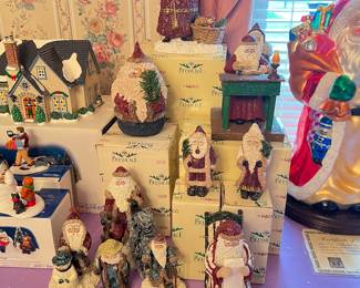 A selection of Beisnickle Santas