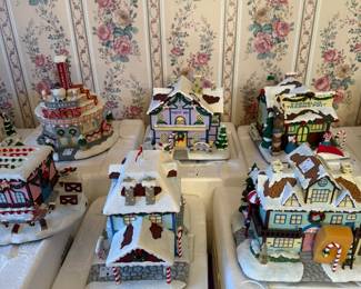 A selection of Danbury Christmas Houses