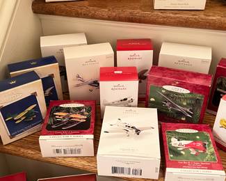 A selection of Hallmark Keepsake Ornaments