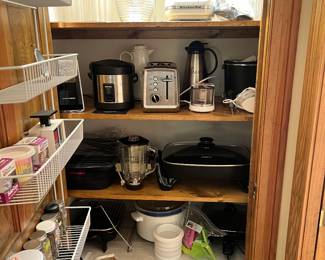 A selection of kitchen appliances
