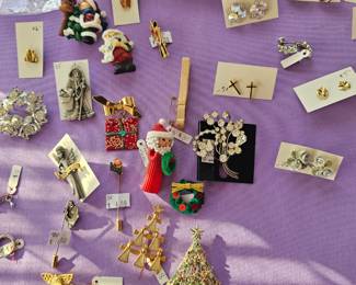 A portion of costume jewelry