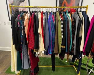 Dresses, blazers, and vintage