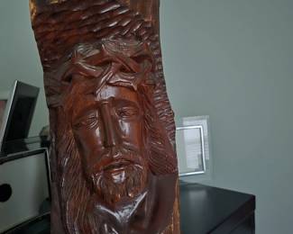 Wood carved Jesus