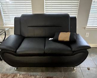 Dipika Faux Leather love seat