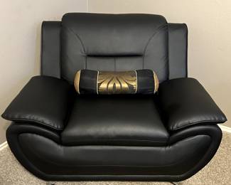 Dipika Faux Leather Accent Chair