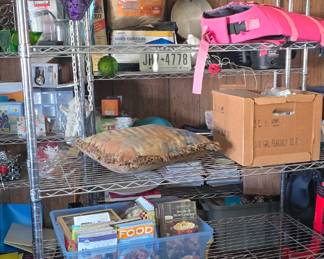 We have about 10 of these nice metal shelves