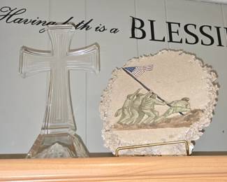 Crystal Cross - Military Statue