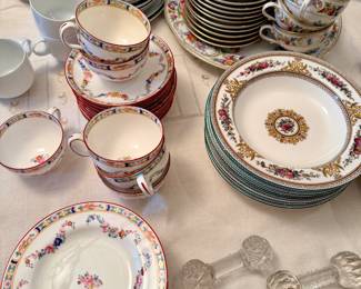 Wedgewood “Ulander” and Wedgwood “Columbia” soup bowls