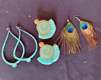 Fun and colorful pierced earrings