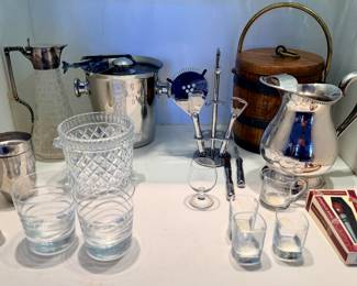 Many items for home bar service