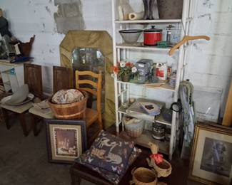 Mirror $20. Chairs $5 each. Most everything else $5 or less