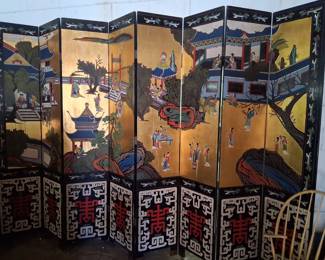 Eight panel screen $295