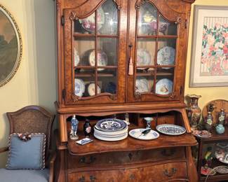 Bombay cabinet with pull down desk