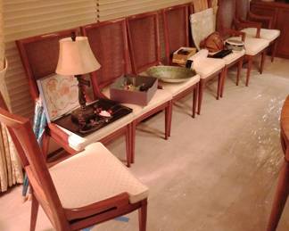 SET OF 8 DINING CHAIRS