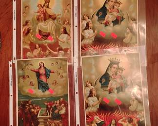 VINTAGE PRINTS OF THE HOLY MOTHER