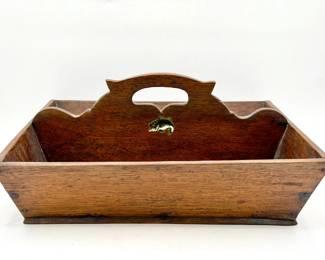 Antique Cutlery Caddy / Butler’s Trug
